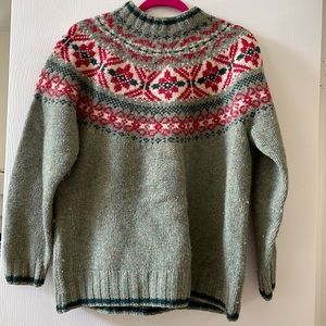 Eddie Bauer legend, fair isle sweater